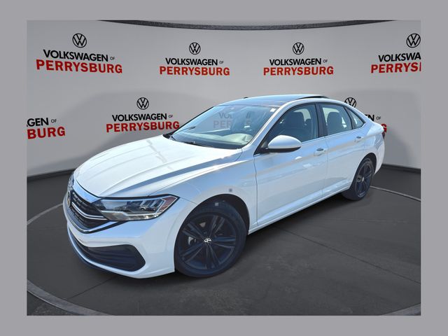 Opal White Pearl 2023 Volkswagen Jetta Sedan Front-Wheel Drive 8-Speed Automatic
