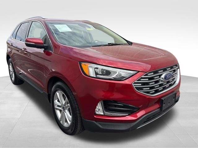 Ruby Red 2019 Ford Edge SEL AWD SUV / Crossover All-Wheel Drive 8-Speed Automatic