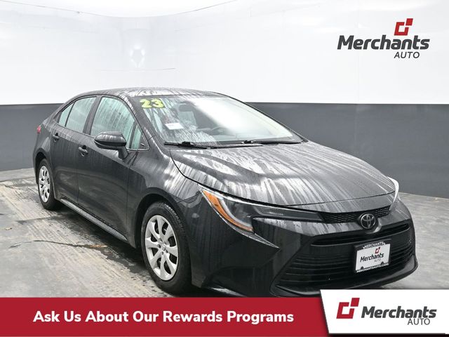 Black 2023 Toyota Corolla LE FWD Sedan Front-Wheel Drive Continuously Variable Transmission