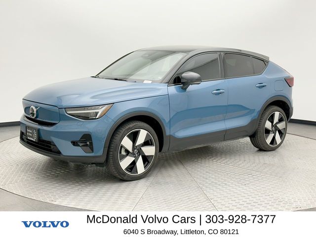 Fjord Blue Metallic 2022 Volvo C40 Recharge Ultimate eAWD SUV / Crossover 1-Speed Automatic