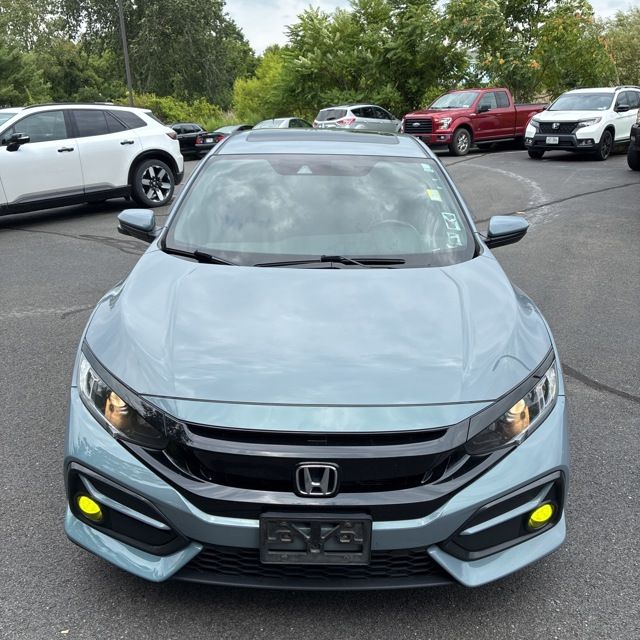 Gray 2021 Honda Civic Hatchback Hatchback Front-Wheel Drive Continuously Variable Transmission
