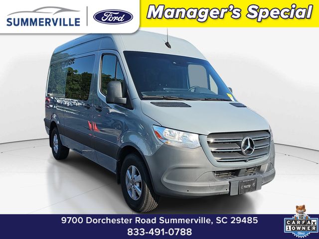 Blue Gray 2024 Mercedes-Benz Sprinter Van Rear-Wheel Drive 9-Speed Automatic