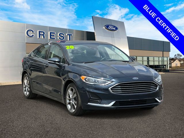 Alto Blue Metallic Tinted Clearcoat 2020 Ford Fusion Sedan Front-Wheel Drive 6-Speed Automatic