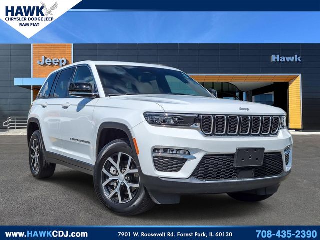 Bright White Clearcoat 2024 Jeep Grand Cherokee Limited 4WD SUV / Crossover Four-Wheel Drive 8-Speed Automatic