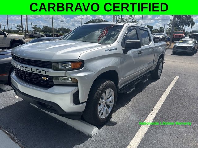 Silver Ice Metallic 2021 Chevrolet Silverado 1500 Pickup Truck Four-Wheel Drive 8-Speed Automatic