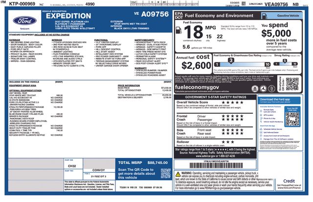 New 2027 White Ford Platinum image 25