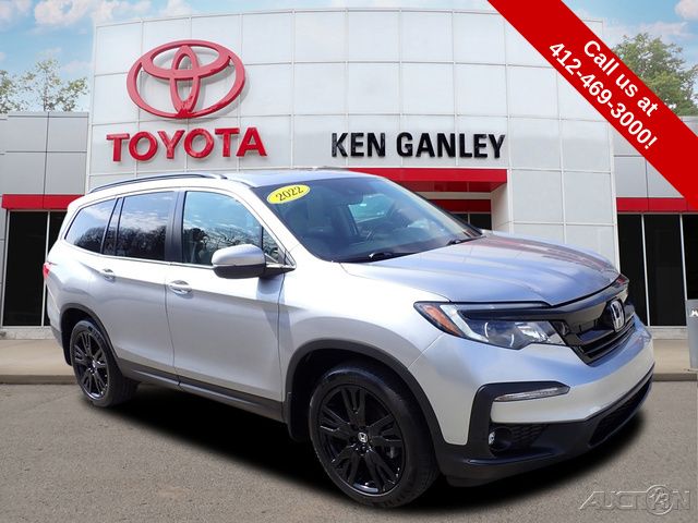 Lunar Silver Metallic 2022 Honda Pilot SE AWD SUV / Crossover All-Wheel Drive 9-Speed Automatic