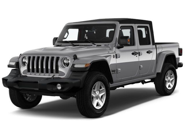 Silver Zynith Clearcoat 2023 Jeep Gladiator Pickup Truck Four-Wheel Drive 8-Speed Automatic