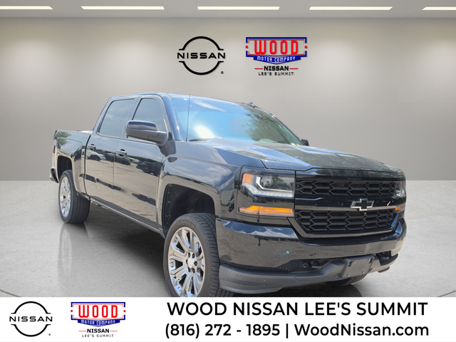 Black 2018 Chevrolet Silverado 1500 Pickup Truck Four-Wheel Drive 6-Speed Automatic Overdrive