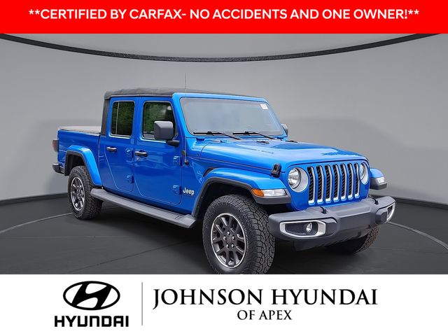 Hydro Blue Pearlcoat 2021 Jeep Gladiator Overland Crew Cab 4WD Pickup Truck Four-Wheel Drive 6-Speed Manual
