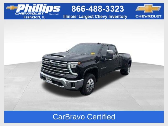 Black 2025 Chevrolet Silverado 3500HD LTZ Crew Cab 4WD Pickup Truck Four-Wheel Drive Automatic