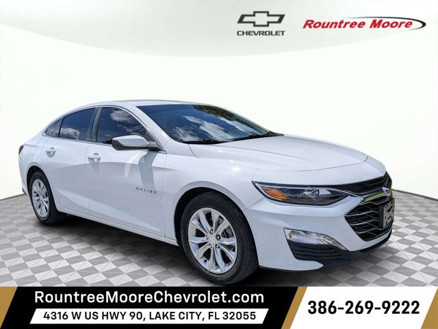 Summit White 2021 Chevrolet Malibu Sedan Front-Wheel Drive Continuously Variable Transmission