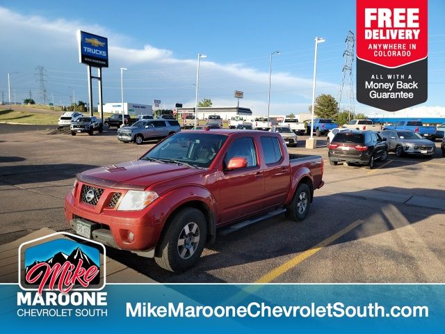 Lava Red Pearl-Mica/Metallic 2012 Nissan Frontier PRO-4X Crew Cab 4WD Pickup Truck Four-Wheel Drive 5-Speed Automatic Overdrive
