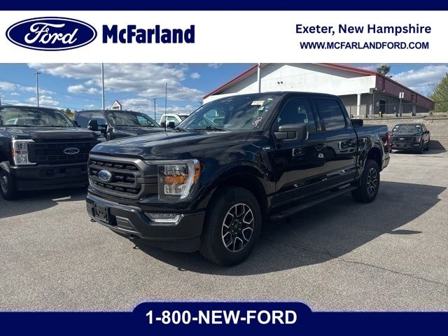 Black Metallic 2023 Ford F-150 XLT SuperCrew 4WD Pickup Truck Four-Wheel Drive Automatic
