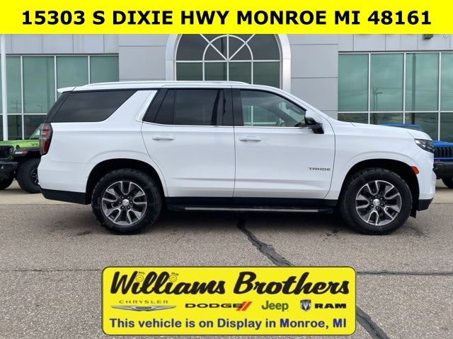 2022 Chevrolet Tahoe LT - Summit White exterior view 4