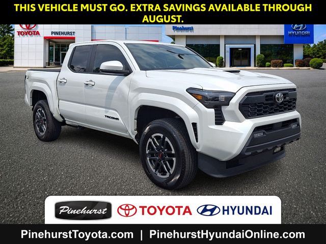 White 2025 Toyota Tacoma Pickup Truck Four-Wheel Drive 6-Speed Manual