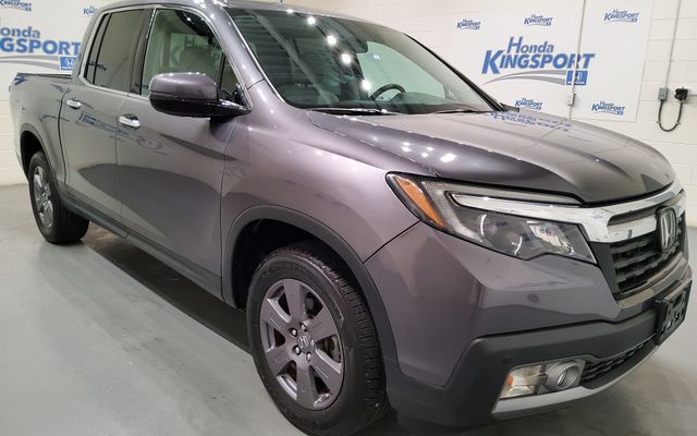 Gray (Modern Steel Metallic) 2020 Honda Ridgeline RTL-E AWD Pickup Truck All-Wheel Drive 9-Speed Automatic