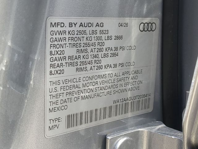 new 2026 Audi Q5 car, priced at $59,290