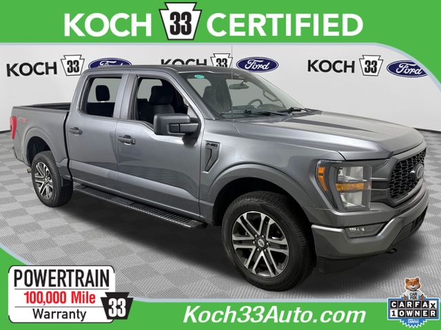 Gray Metallic 2023 Ford F-150 Pickup Truck Four-Wheel Drive Automatic