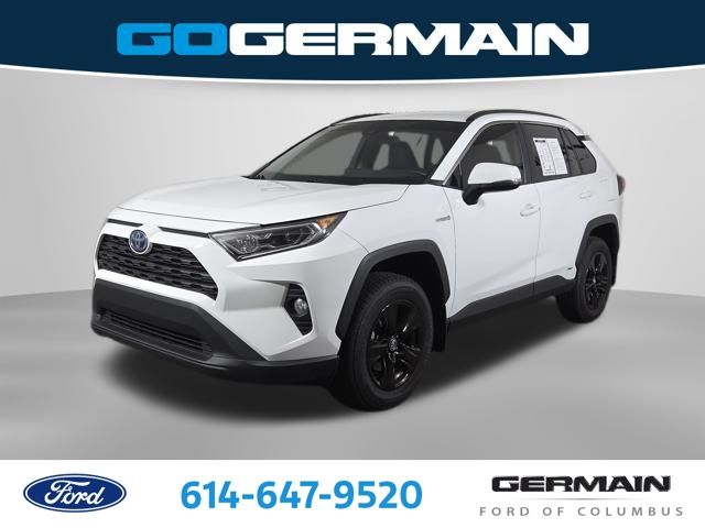 Super White 2021 Toyota RAV4 Hybrid SUV / Crossover All-Wheel Drive Continuously Variable Transmission