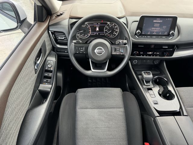2021 Nissan Rogue SV White at South Houston Nissan