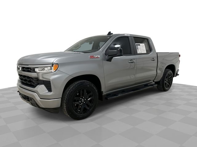 Sterling Gray Metallic 2023 Chevrolet Silverado 1500 RST Crew Cab 4WD Pickup Truck Four-Wheel Drive Automatic