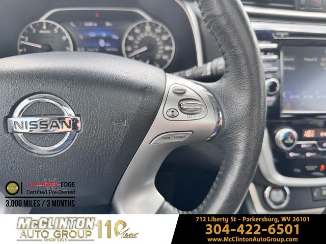 2018 White Nissan Murano SL AWD SUV