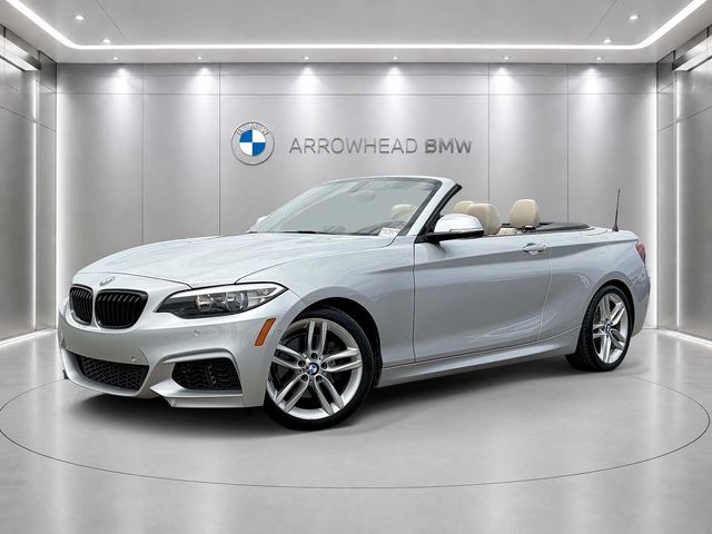 Glacier Silver Metallic 2016 BMW 2 Series Convertible Rear-Wheel Drive 8-Speed Automatic