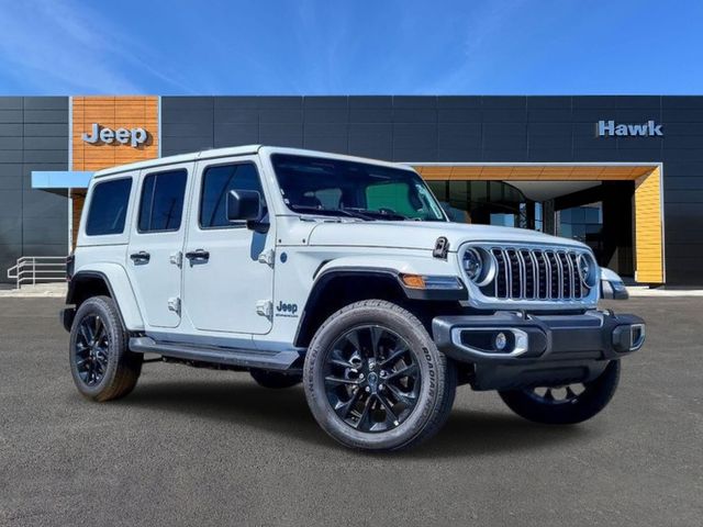 Bright White Clearcoat 2025 Jeep Wrangler 4xe Sahara 4WD SUV / Crossover Four-Wheel Drive 8-Speed Automatic