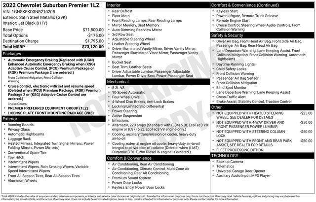 2022 Chevrolet Suburban Premier 4WD
