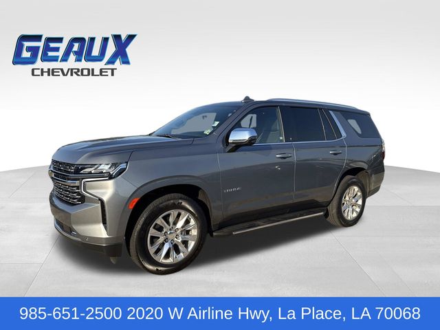 Gray (Satin Steel Metallic) 2021 Chevrolet Tahoe Premier RWD SUV / Crossover 4X2 Automatic