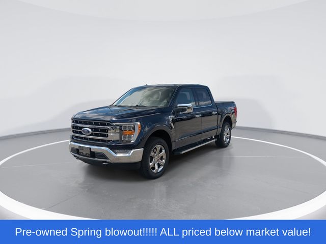 Used 2022 Blue Metallic Ford Lariat image 4
