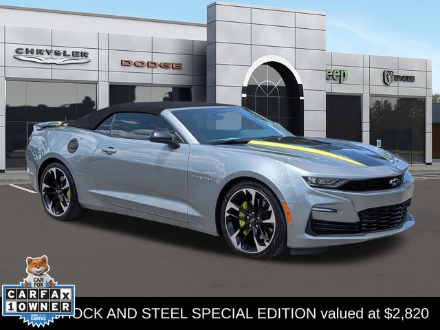 Sharkskin Metallic 2023 Chevrolet Camaro Convertible Rear-Wheel Drive Automatic