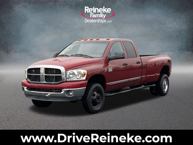 Inferno Red Crystal Pearl 2007 Dodge RAM 3500 SLT Quad Cab LB DRW 4WD Pickup Truck Four-Wheel Drive 6-Speed Automatic