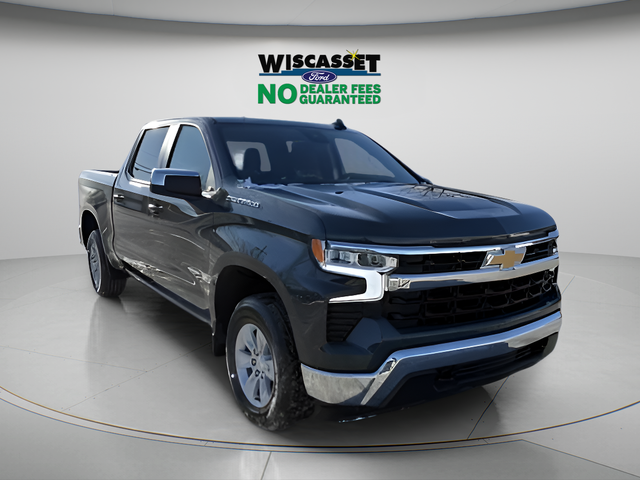 Gray 2025 Chevrolet Silverado 1500 LT Crew Cab 4WD Pickup Truck Four-Wheel Drive Automatic