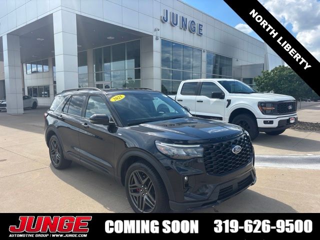 Black Metallic 2025 Ford Explorer SUV / Crossover All-Wheel Drive Automatic