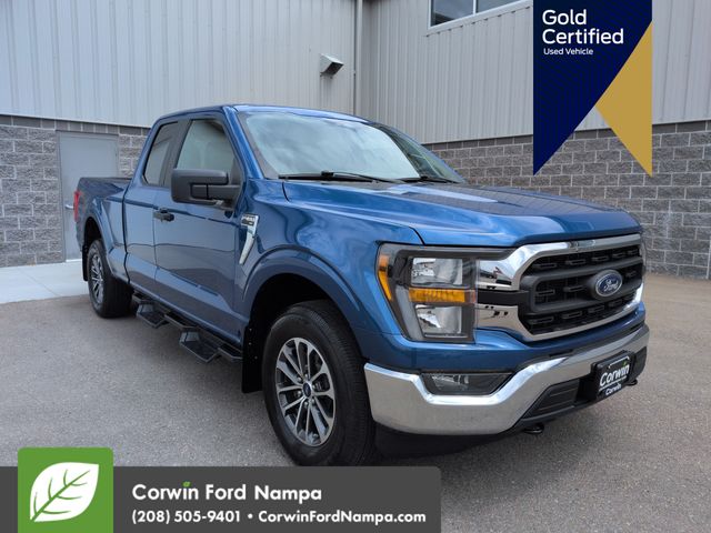 Atlas Blue Metallic 2023 Ford F-150 Pickup Truck Four-Wheel Drive Automatic