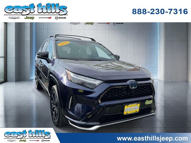 Blueprint/Midnight Black Metallic 2024 Toyota RAV4 Prime XSE AWD SUV / Crossover All-Wheel Drive Continuously Variable Transmission