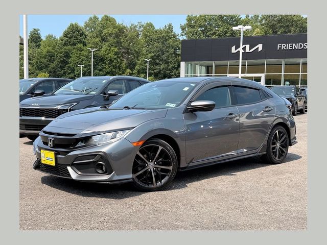 Gray (Modern Steel Metallic) 2021 Honda Civic Hatchback Hatchback Front-Wheel Drive Continuously Variable Transmission