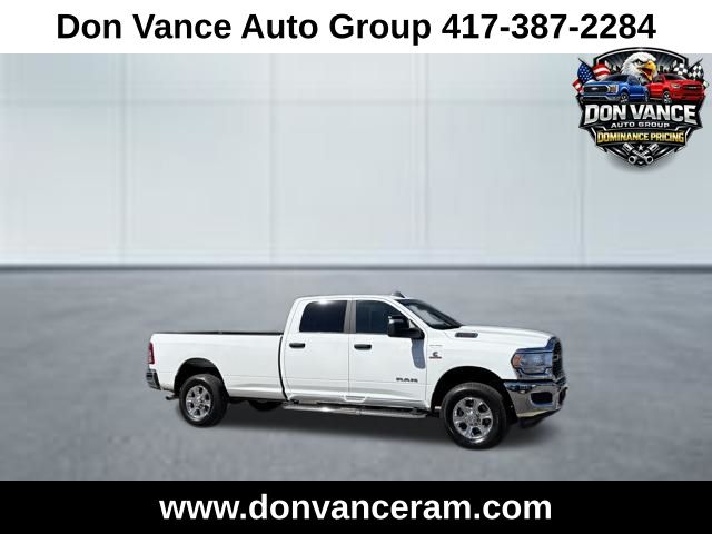 Bright White Clearcoat 2024 RAM 3500 Big Horn Crew Cab LB 4WD Pickup Truck Four-Wheel Drive 6-Speed Automatic