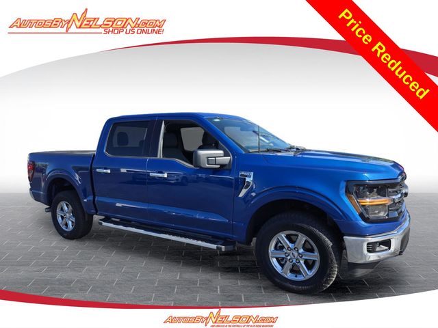 Blue Metallic 2025 Ford F-150 Pickup Truck Four-Wheel Drive Automatic