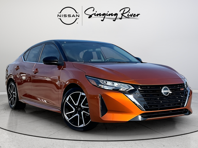Orange Metallic/Super Blk 2025 Nissan Sentra Sedan Front-Wheel Drive Continuously Variable Transmission