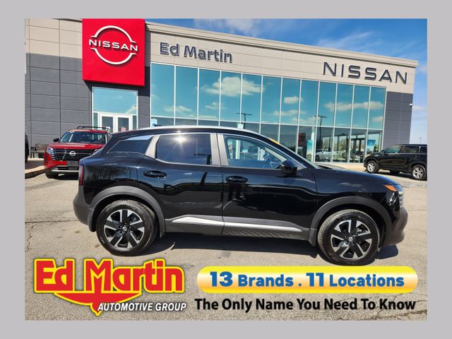 Super Black 2025 Nissan Kicks SV AWD SUV / Crossover All-Wheel Drive Continuously Variable Transmission