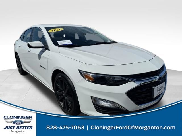 Summit White 2020 Chevrolet Malibu Sedan Front-Wheel Drive Continuously Variable Transmission