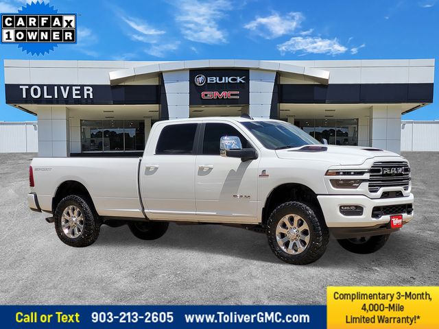 Bright White Clearcoat 2025 RAM 3500 Laramie Crew Cab LB 4WD Pickup Truck Four-Wheel Drive 8-Speed Automatic