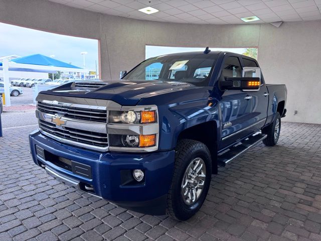 Deep Ocean Blue Metallic 2017 Chevrolet Silverado 3500HD High Country Crew Cab 4WD Pickup Truck Four-Wheel Drive 6-Speed Automatic