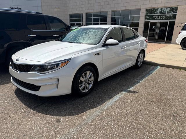Snow White Pearl 2016 Kia Optima Sedan Front-Wheel Drive 6-Speed Automatic