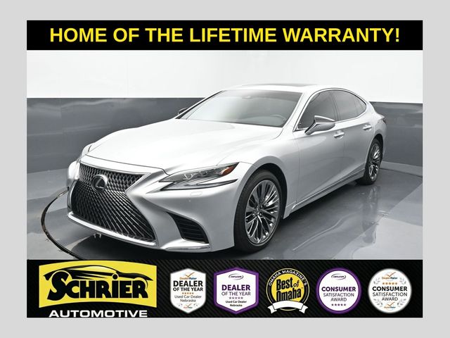 Gray (Liquid Platinum) 2018 Lexus LS Sedan All-Wheel Drive Automatic