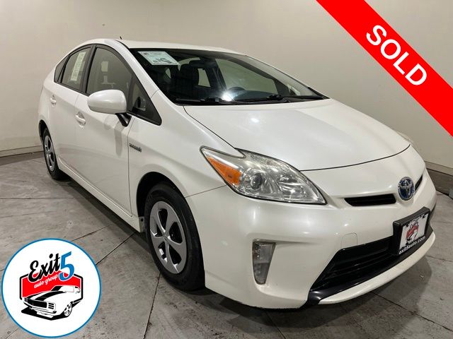 White (Blizzard Pearl) 2013 Toyota Prius Hatchback Front-Wheel Drive Continuously Variable Transmission