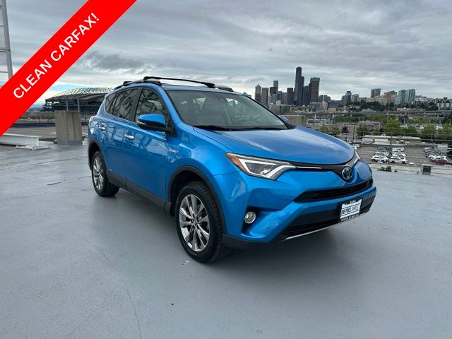 Electric Storm Blue 2017 Toyota RAV4 Hybrid SUV / Crossover All-Wheel Drive Continuously Variable Transmission
